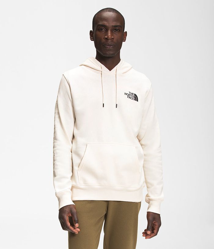 The North Face Hoodie New Sleeve Hit White - Mens - Thailand NATPE-8349